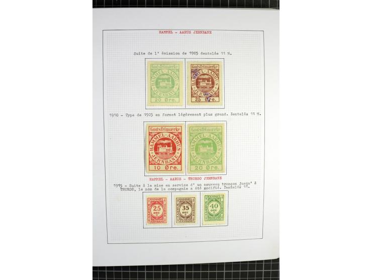 1862/1945, ungebrauchte und gestempelte Sammlung der Stadtpost und Privatpostmarken von Dänemark, Finnland, Norwegen und Schw