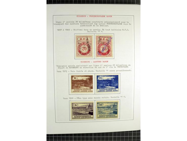 1862/1945, ungebrauchte und gestempelte Sammlung der Stadtpost und Privatpostmarken von Dänemark, Finnland, Norwegen und Schw
