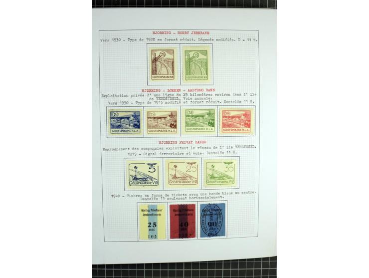 1862/1945, ungebrauchte und gestempelte Sammlung der Stadtpost und Privatpostmarken von Dänemark, Finnland, Norwegen und Schw