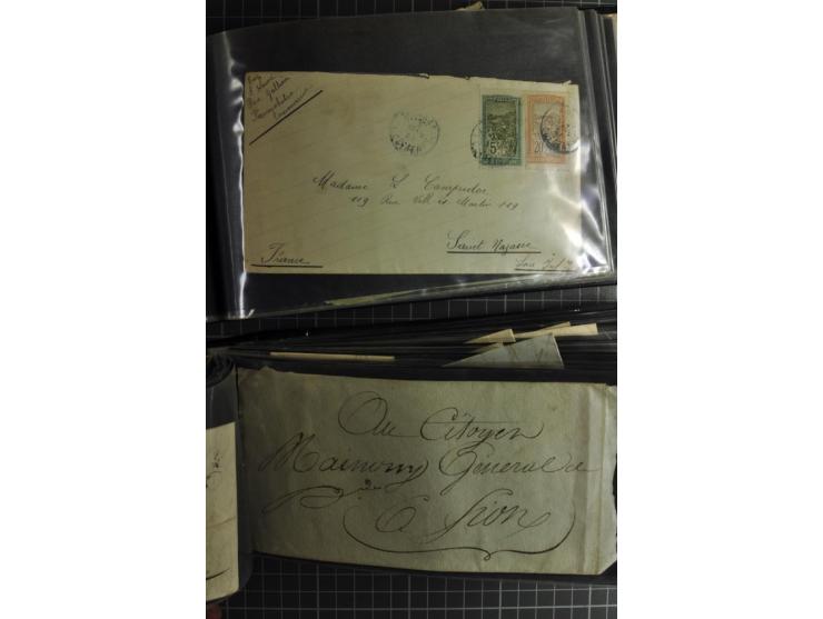 1772/1972 (ca.), interessanter Posten Briefe, Karten und Ganzsachen, dabei Reco, Luftpost etc.