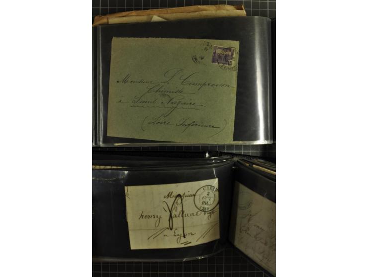 1772/1972 (ca.), interessanter Posten Briefe, Karten und Ganzsachen, dabei Reco, Luftpost etc.