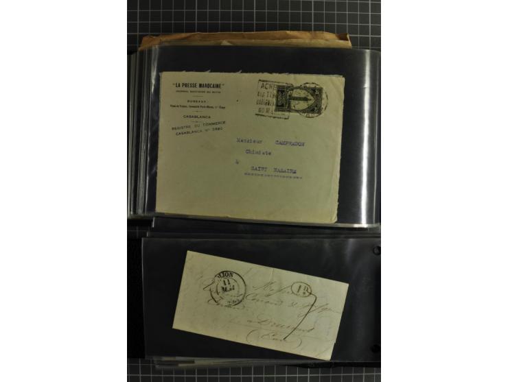 1772/1972 (ca.), interessanter Posten Briefe, Karten und Ganzsachen, dabei Reco, Luftpost etc.