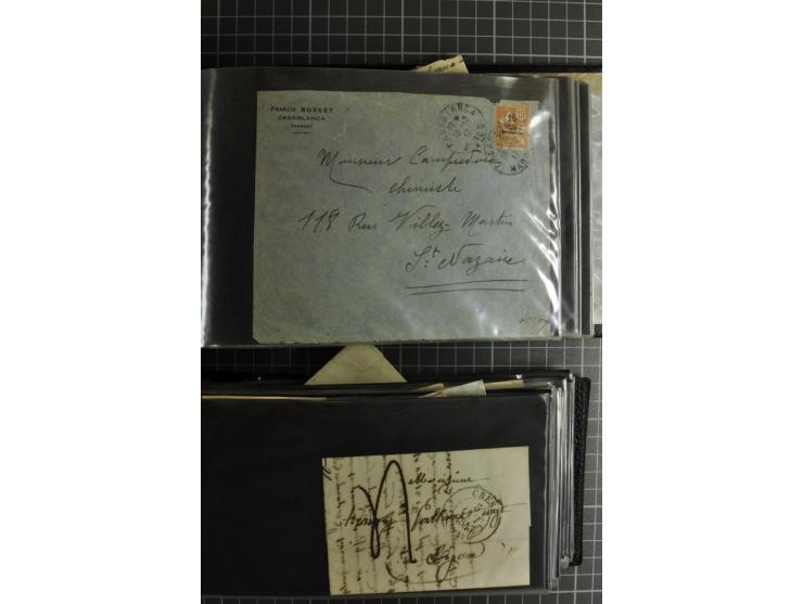 1772/1972 (ca.), interessanter Posten Briefe, Karten und Ganzsachen, dabei Reco, Luftpost etc.