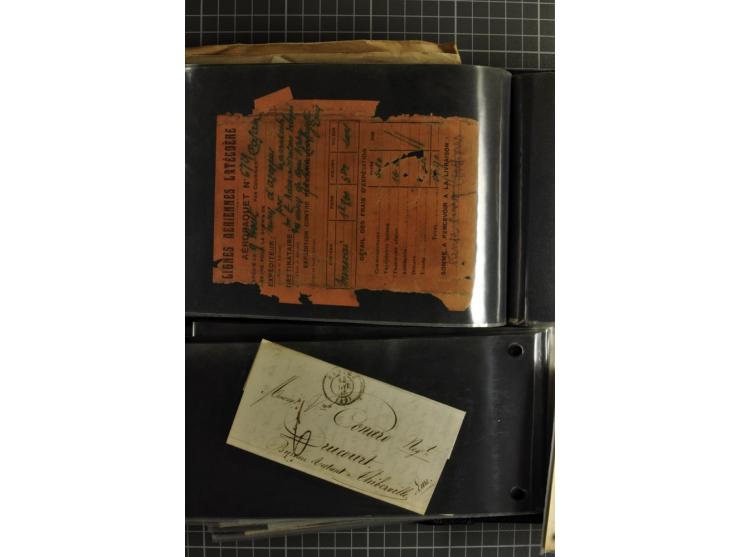 1772/1972 (ca.), interessanter Posten Briefe, Karten und Ganzsachen, dabei Reco, Luftpost etc.