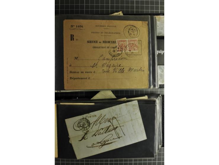 1772/1972 (ca.), interessanter Posten Briefe, Karten und Ganzsachen, dabei Reco, Luftpost etc.