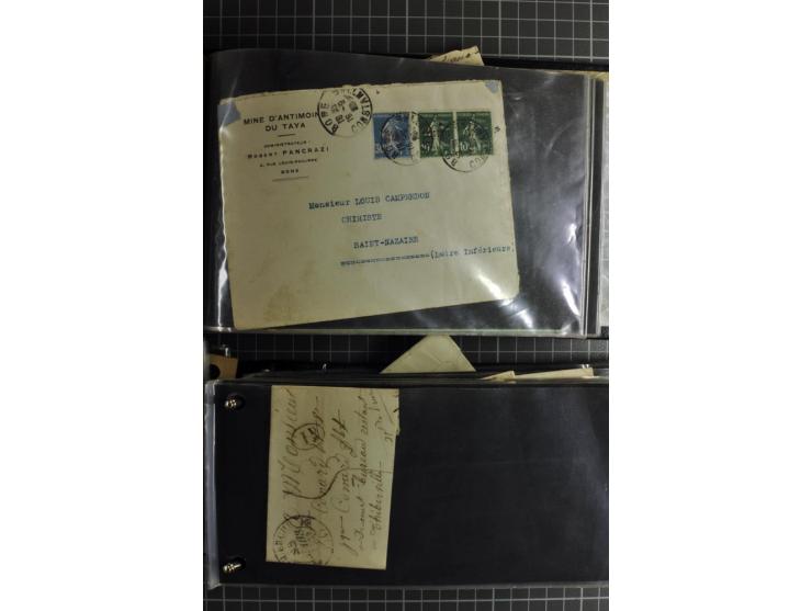 1772/1972 (ca.), interessanter Posten Briefe, Karten und Ganzsachen, dabei Reco, Luftpost etc.