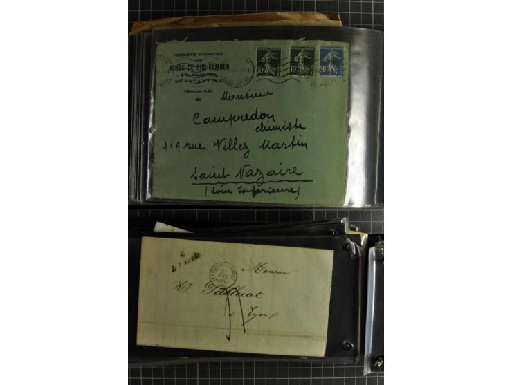 1772/1972 (ca.), interessanter Posten Briefe, Karten und Ganzsachen, dabei Reco, Luftpost etc.