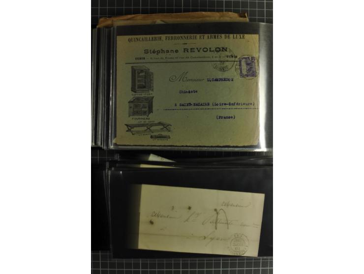 1772/1972 (ca.), interessanter Posten Briefe, Karten und Ganzsachen, dabei Reco, Luftpost etc.