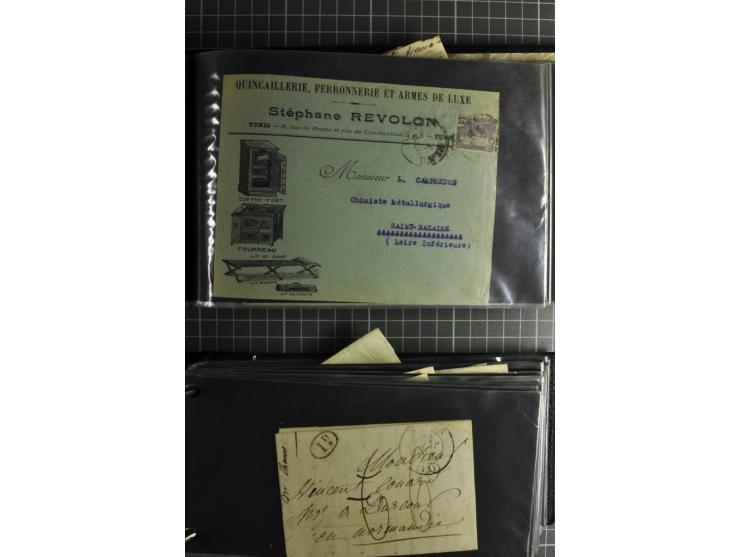 1772/1972 (ca.), interessanter Posten Briefe, Karten und Ganzsachen, dabei Reco, Luftpost etc.