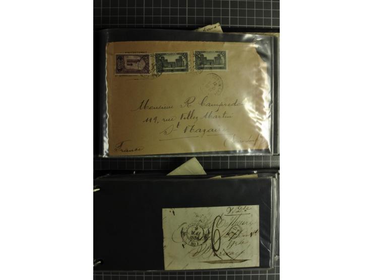 1772/1972 (ca.), interessanter Posten Briefe, Karten und Ganzsachen, dabei Reco, Luftpost etc.