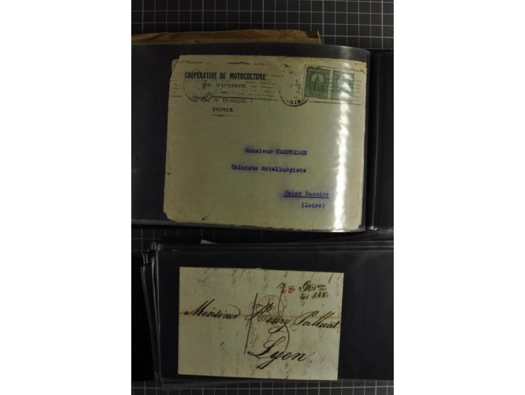 1772/1972 (ca.), interessanter Posten Briefe, Karten und Ganzsachen, dabei Reco, Luftpost etc.