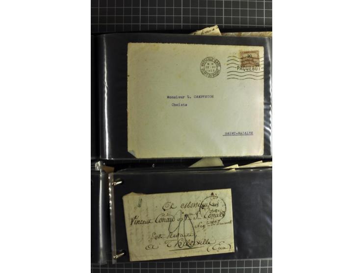 1772/1972 (ca.), interessanter Posten Briefe, Karten und Ganzsachen, dabei Reco, Luftpost etc.