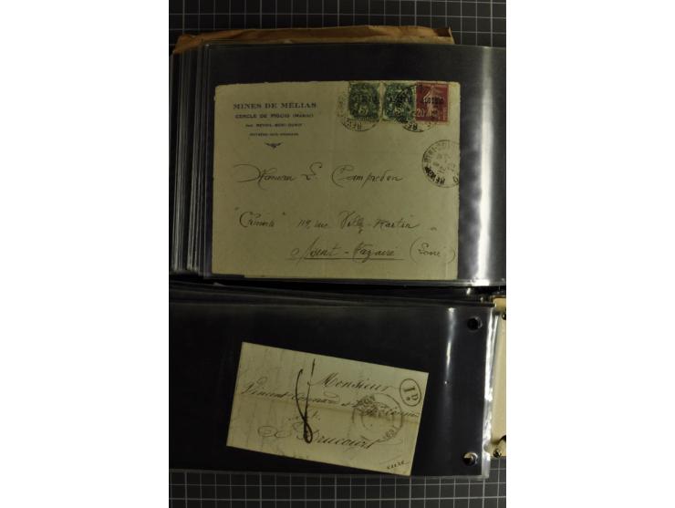 1772/1972 (ca.), interessanter Posten Briefe, Karten und Ganzsachen, dabei Reco, Luftpost etc.