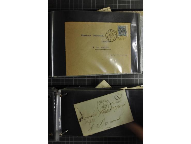 1772/1972 (ca.), interessanter Posten Briefe, Karten und Ganzsachen, dabei Reco, Luftpost etc.