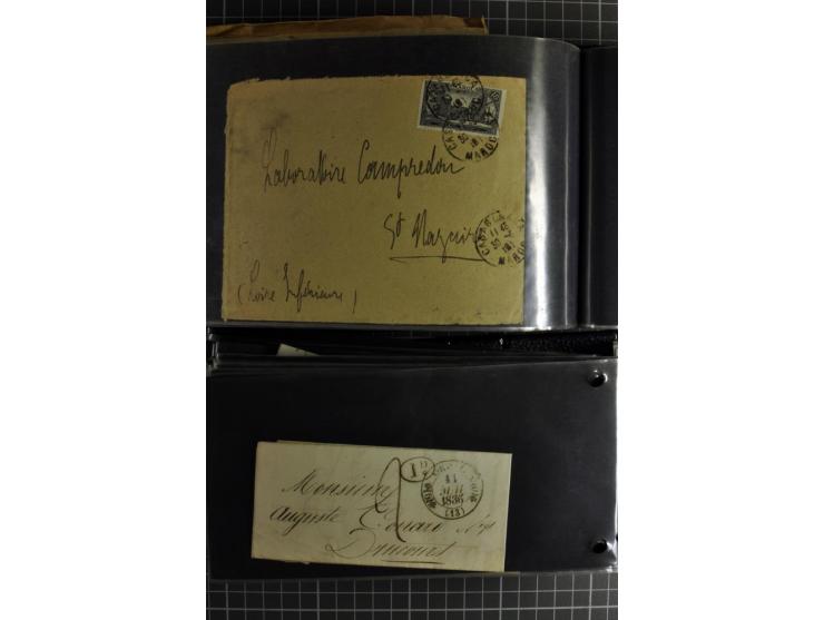 1772/1972 (ca.), interessanter Posten Briefe, Karten und Ganzsachen, dabei Reco, Luftpost etc.