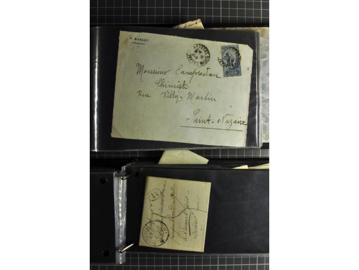 1772/1972 (ca.), interessanter Posten Briefe, Karten und Ganzsachen, dabei Reco, Luftpost etc.