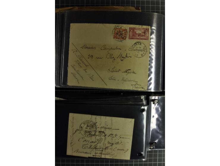1772/1972 (ca.), interessanter Posten Briefe, Karten und Ganzsachen, dabei Reco, Luftpost etc.