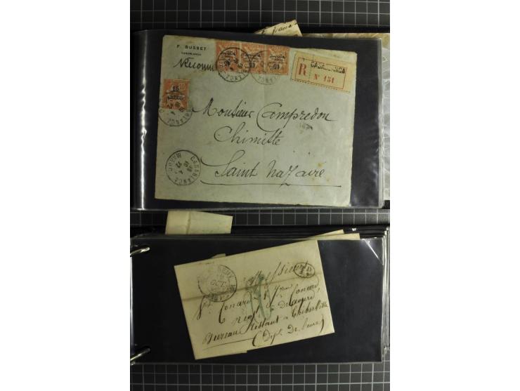 1772/1972 (ca.), interessanter Posten Briefe, Karten und Ganzsachen, dabei Reco, Luftpost etc.