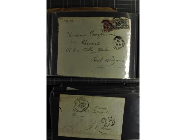 1772/1972 (ca.), interessanter Posten Briefe, Karten und Ganzsachen, dabei Reco, Luftpost etc.