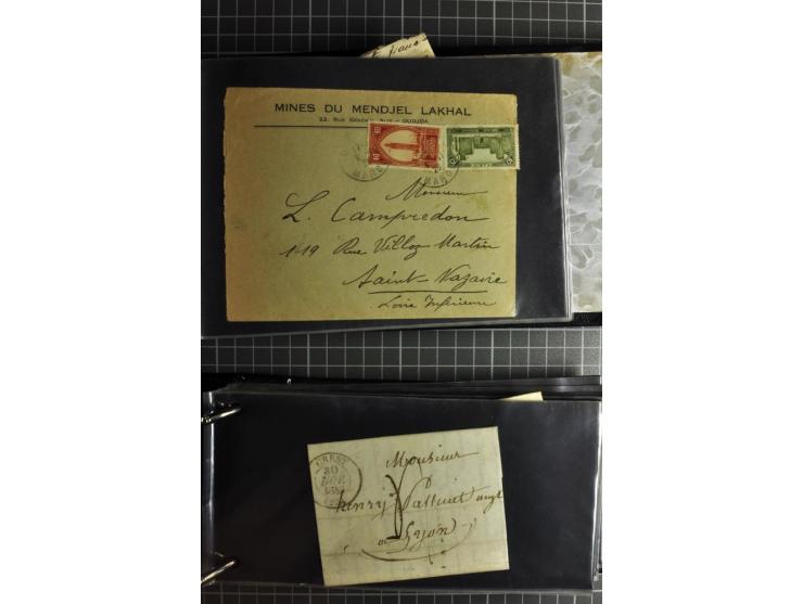 1772/1972 (ca.), interessanter Posten Briefe, Karten und Ganzsachen, dabei Reco, Luftpost etc.