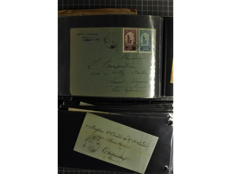 1772/1972 (ca.), interessanter Posten Briefe, Karten und Ganzsachen, dabei Reco, Luftpost etc.