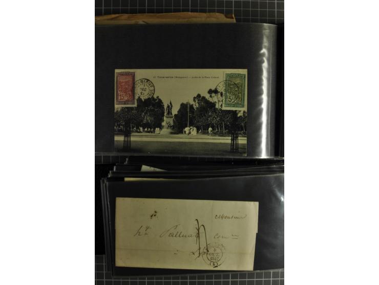 1772/1972 (ca.), interessanter Posten Briefe, Karten und Ganzsachen, dabei Reco, Luftpost etc.