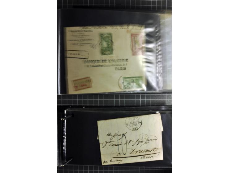 1772/1972 (ca.), interessanter Posten Briefe, Karten und Ganzsachen, dabei Reco, Luftpost etc.