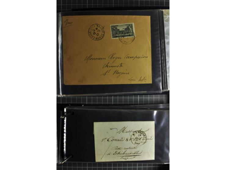 1772/1972 (ca.), interessanter Posten Briefe, Karten und Ganzsachen, dabei Reco, Luftpost etc.