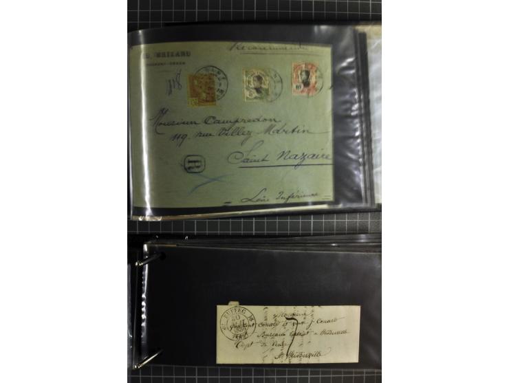 1772/1972 (ca.), interessanter Posten Briefe, Karten und Ganzsachen, dabei Reco, Luftpost etc.