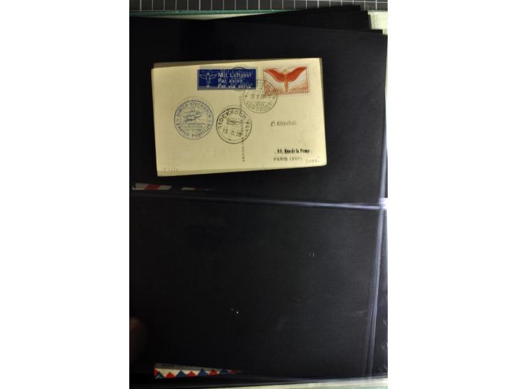 1772/1972 (ca.), interessanter Posten Briefe, Karten und Ganzsachen, dabei Reco, Luftpost etc.
