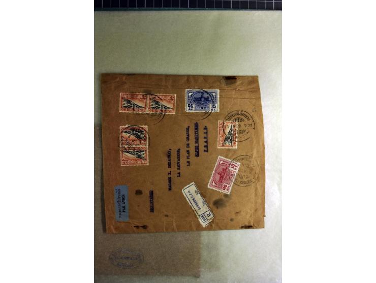1772/1972 (ca.), interessanter Posten Briefe, Karten und Ganzsachen, dabei Reco, Luftpost etc.