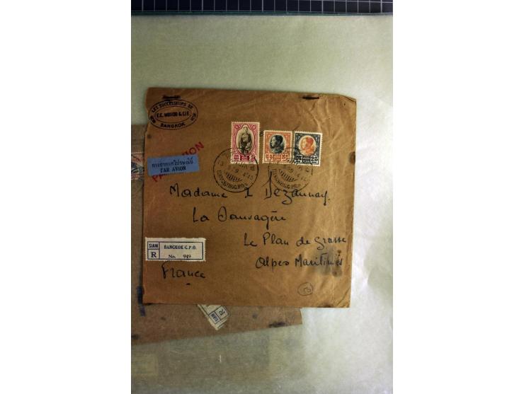 1772/1972 (ca.), interessanter Posten Briefe, Karten und Ganzsachen, dabei Reco, Luftpost etc.