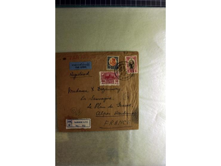 1772/1972 (ca.), interessanter Posten Briefe, Karten und Ganzsachen, dabei Reco, Luftpost etc.