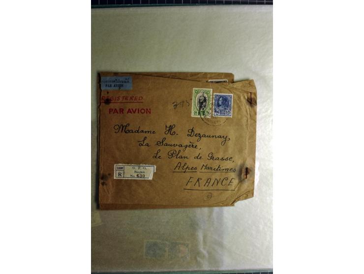 1772/1972 (ca.), interessanter Posten Briefe, Karten und Ganzsachen, dabei Reco, Luftpost etc.