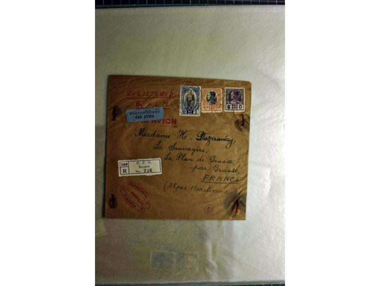 1772/1972 (ca.), interessanter Posten Briefe, Karten und Ganzsachen, dabei Reco, Luftpost etc.