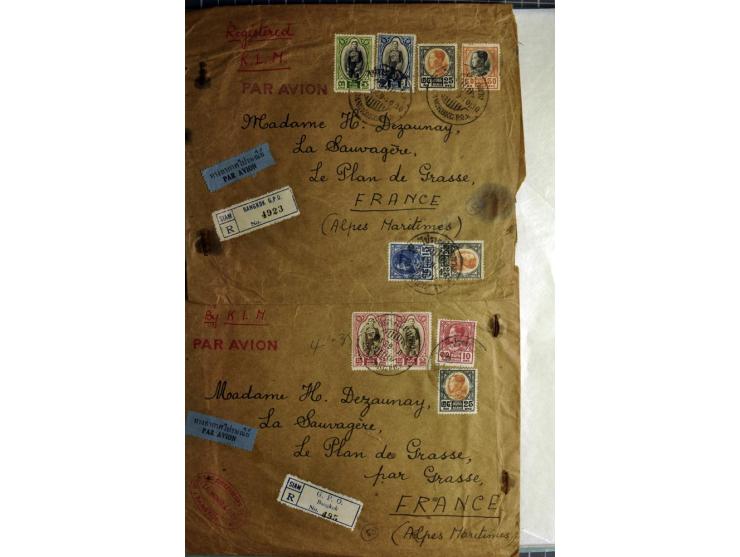 1772/1972 (ca.), interessanter Posten Briefe, Karten und Ganzsachen, dabei Reco, Luftpost etc.