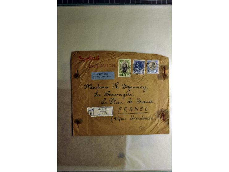 1772/1972 (ca.), interessanter Posten Briefe, Karten und Ganzsachen, dabei Reco, Luftpost etc.