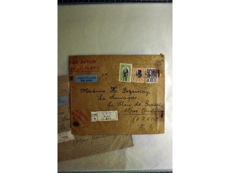 1772/1972 (ca.), interessanter Posten Briefe, Karten und Ganzsachen, dabei Reco, Luftpost etc.