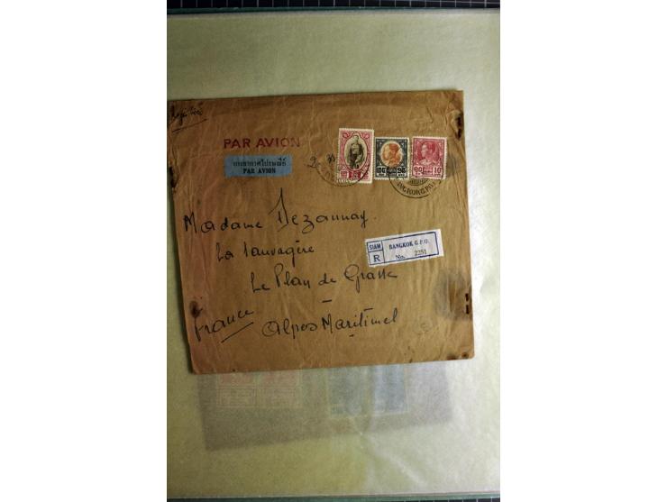 1772/1972 (ca.), interessanter Posten Briefe, Karten und Ganzsachen, dabei Reco, Luftpost etc.