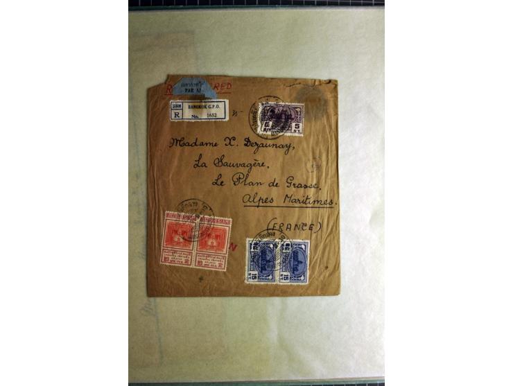1772/1972 (ca.), interessanter Posten Briefe, Karten und Ganzsachen, dabei Reco, Luftpost etc.