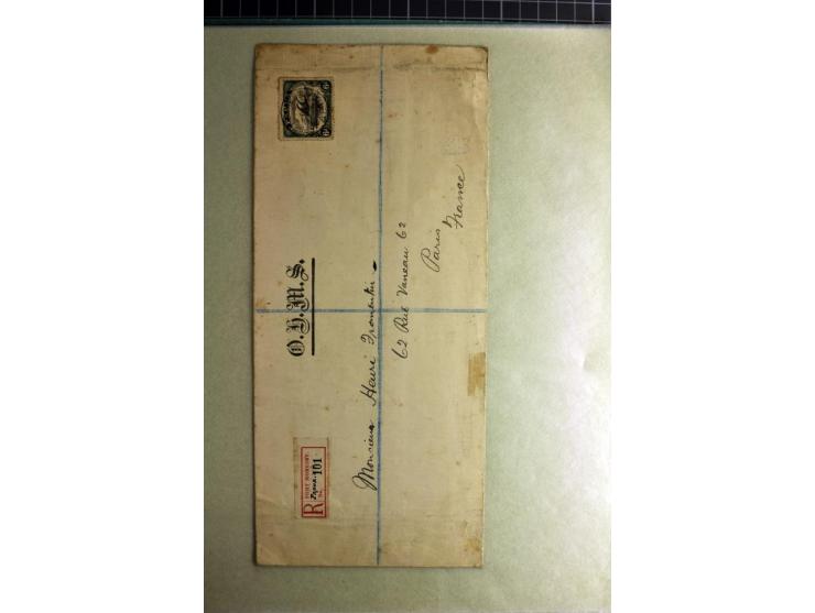 1772/1972 (ca.), interessanter Posten Briefe, Karten und Ganzsachen, dabei Reco, Luftpost etc.
