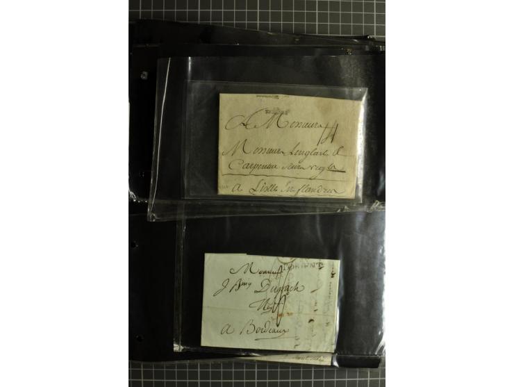 1772/1972 (ca.), interessanter Posten Briefe, Karten und Ganzsachen, dabei Reco, Luftpost etc.