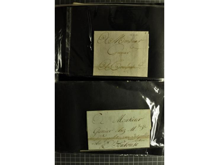 1772/1972 (ca.), interessanter Posten Briefe, Karten und Ganzsachen, dabei Reco, Luftpost etc.