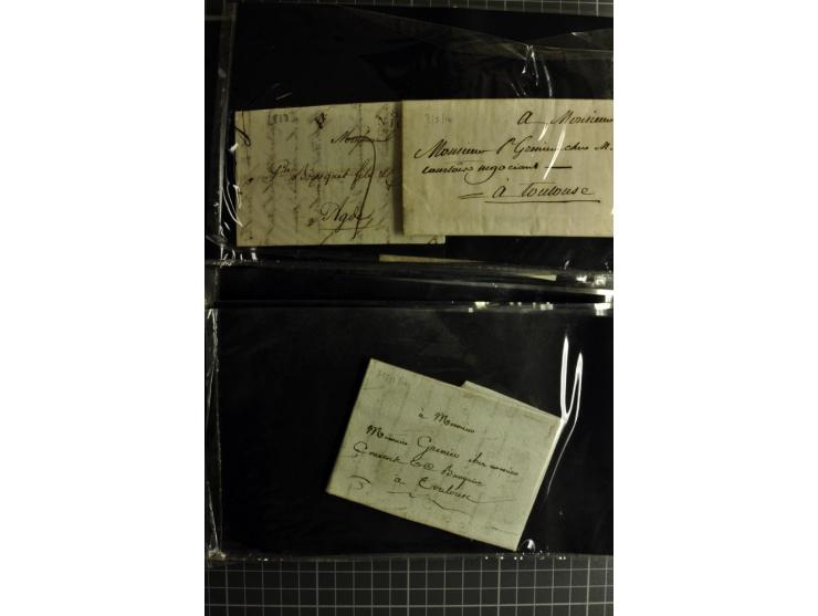 1772/1972 (ca.), interessanter Posten Briefe, Karten und Ganzsachen, dabei Reco, Luftpost etc.