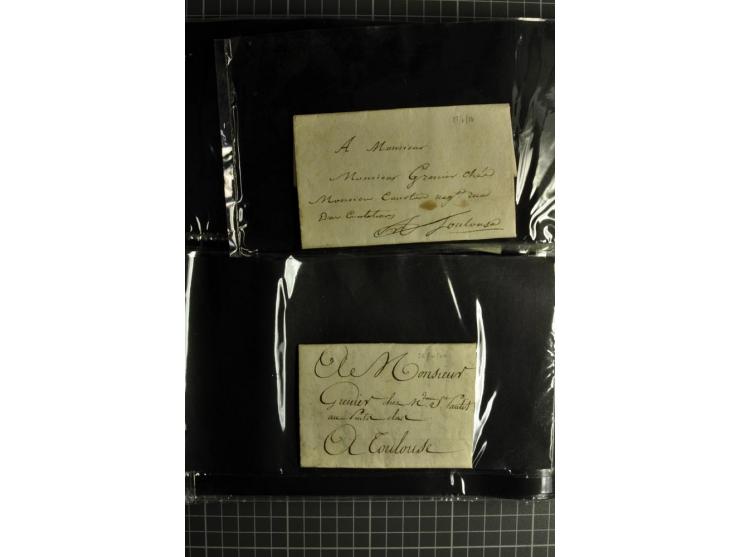 1772/1972 (ca.), interessanter Posten Briefe, Karten und Ganzsachen, dabei Reco, Luftpost etc.