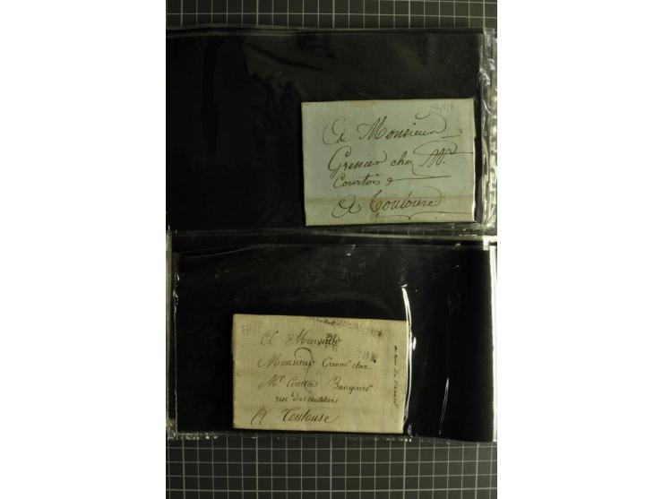 1772/1972 (ca.), interessanter Posten Briefe, Karten und Ganzsachen, dabei Reco, Luftpost etc.
