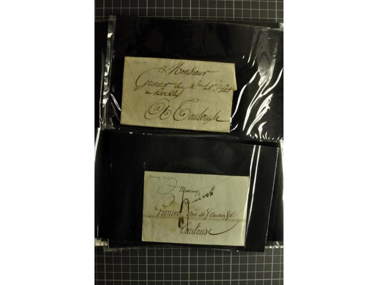 1772/1972 (ca.), interessanter Posten Briefe, Karten und Ganzsachen, dabei Reco, Luftpost etc.