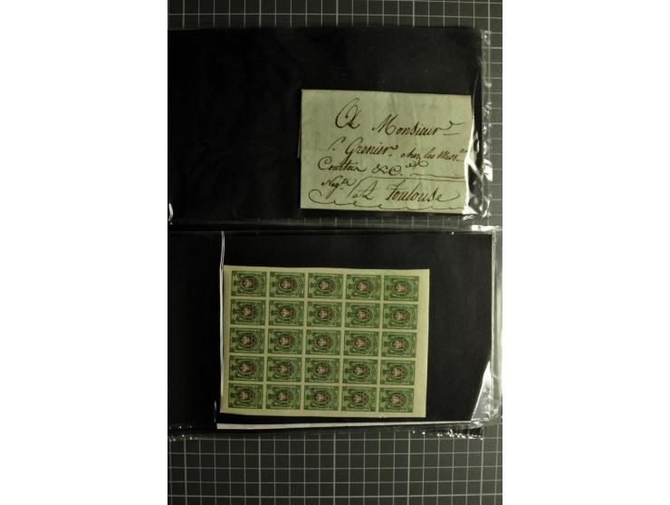 1772/1972 (ca.), interessanter Posten Briefe, Karten und Ganzsachen, dabei Reco, Luftpost etc.