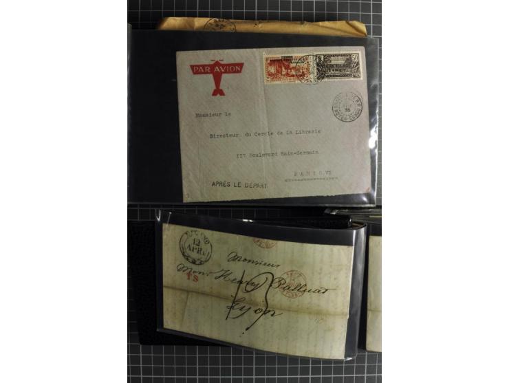 1772/1972 (ca.), interessanter Posten Briefe, Karten und Ganzsachen, dabei Reco, Luftpost etc.