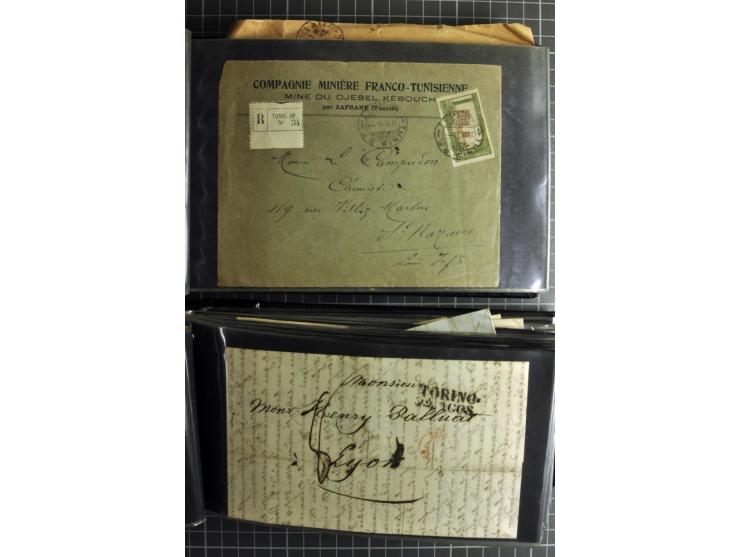 1772/1972 (ca.), interessanter Posten Briefe, Karten und Ganzsachen, dabei Reco, Luftpost etc.